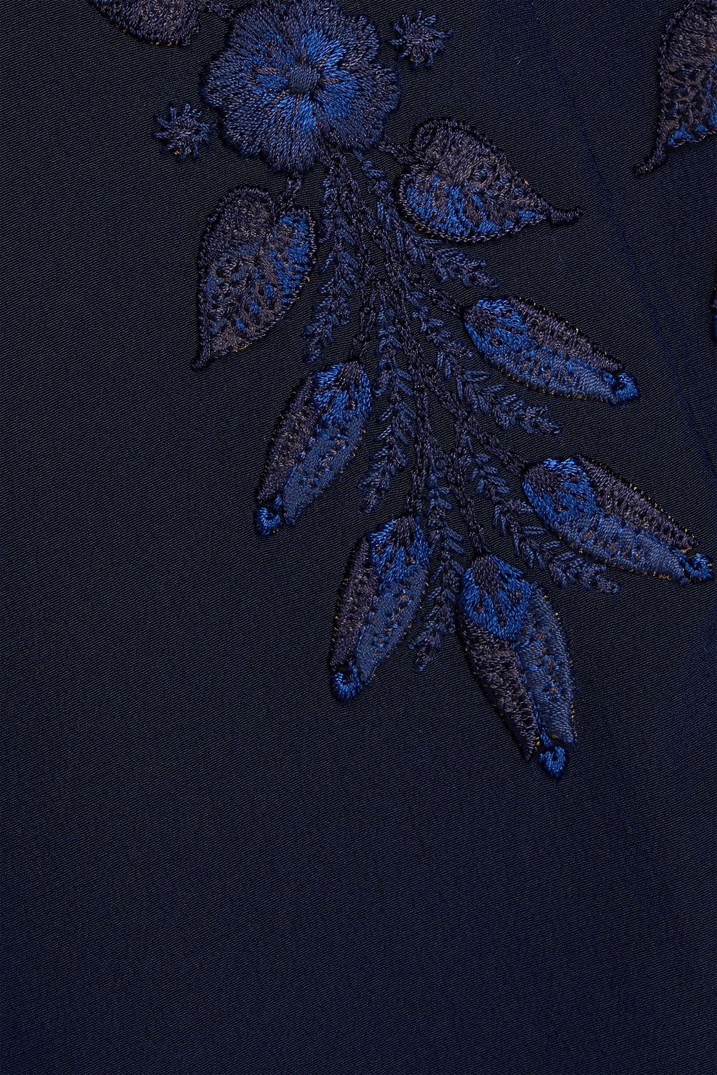 ETRO Embroidered silk-crepe blouse