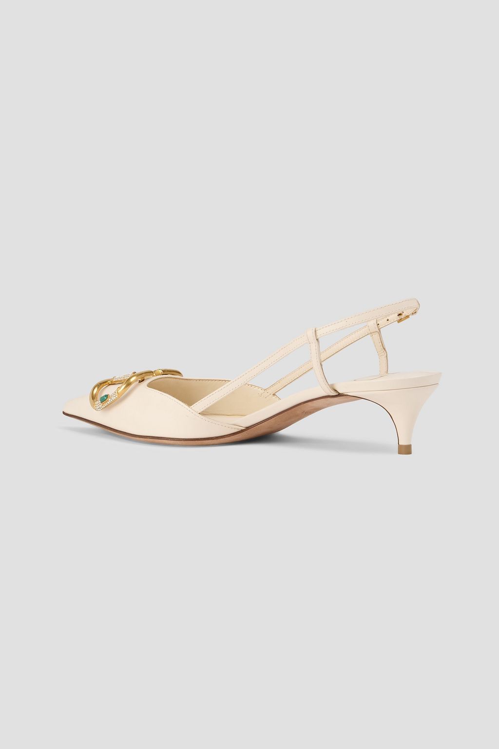 VALENTINO GARAVANI VLOGO leather slingback pumps