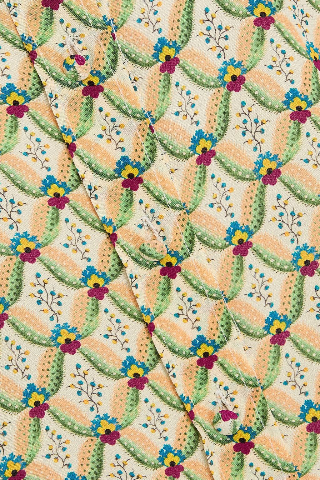 ETRO Printed silk crepe de chine shirt