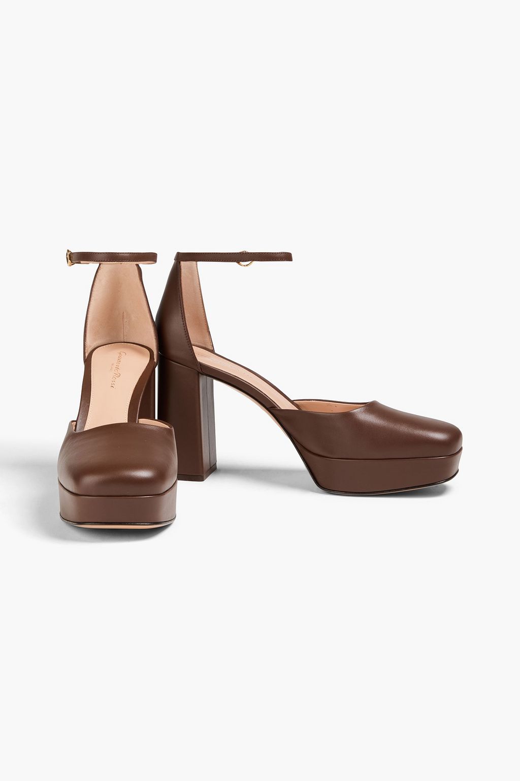 GIANVITO ROSSI Vian Vian leather platform pumps