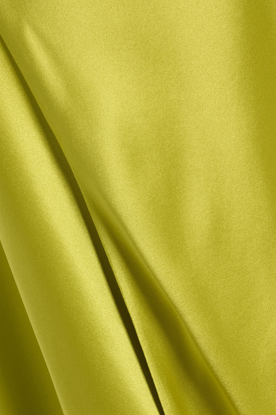 Michelle Mason Silk-satin Wrap Gown In Green