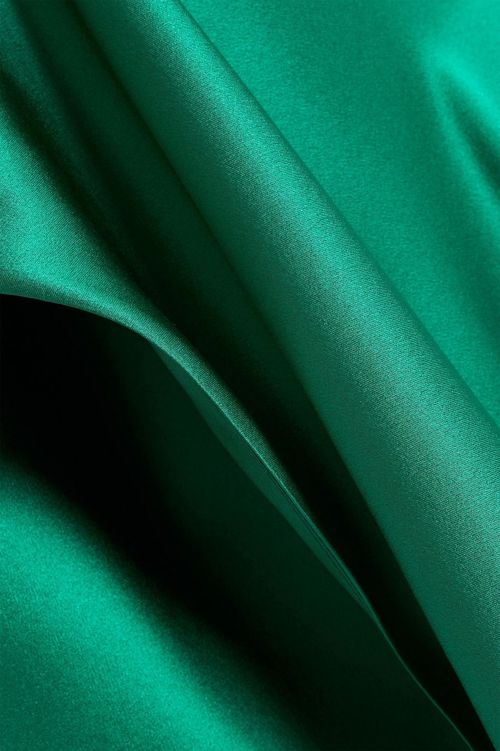 MICHELLE MASON Silk-satin wrap gown