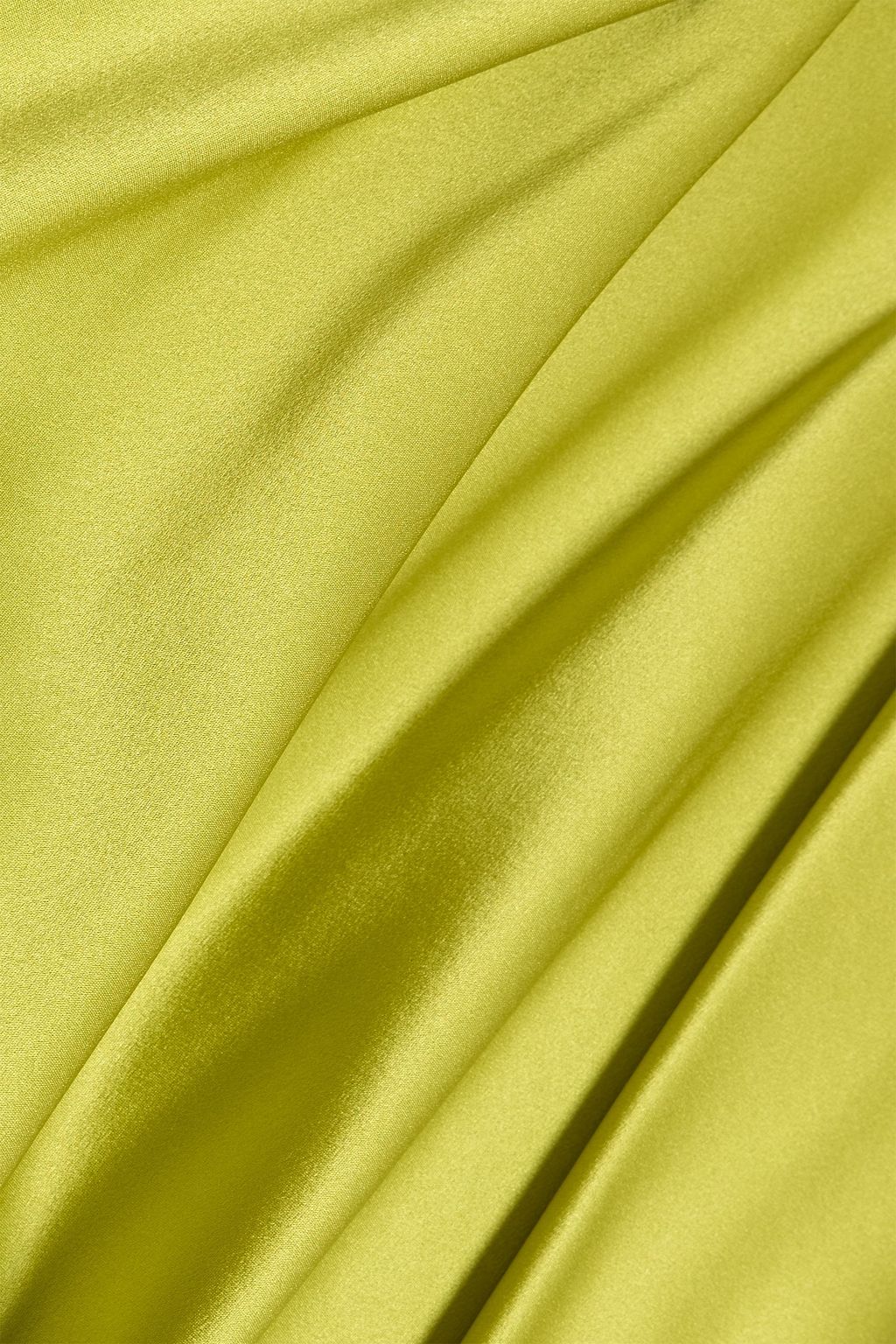 MICHELLE MASON Draped cutout silk-satin gown