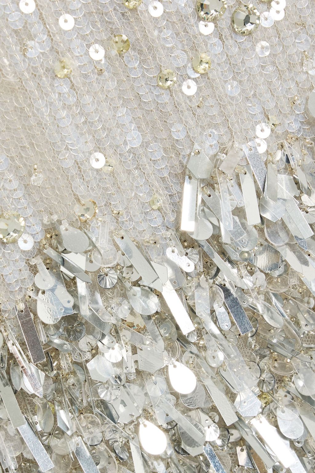 VALENTINO GARAVANI Embellished tulle midi skirt