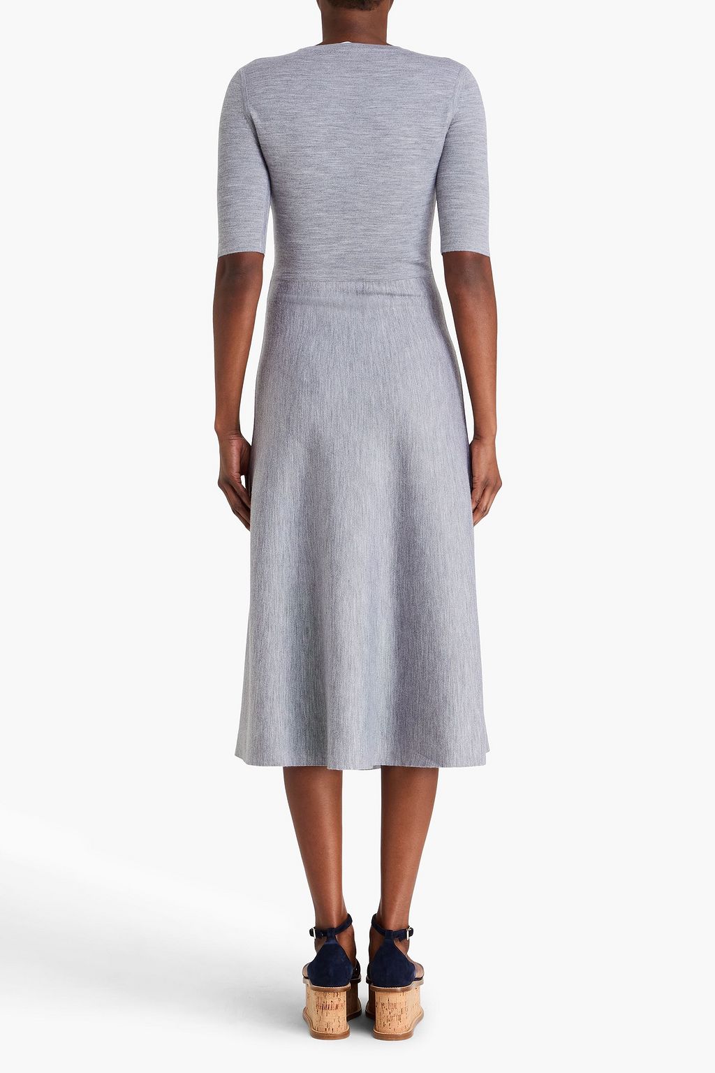 GABRIELA HEARST Midikleid aus einer Woll-Kaschmir-Seidenmischung