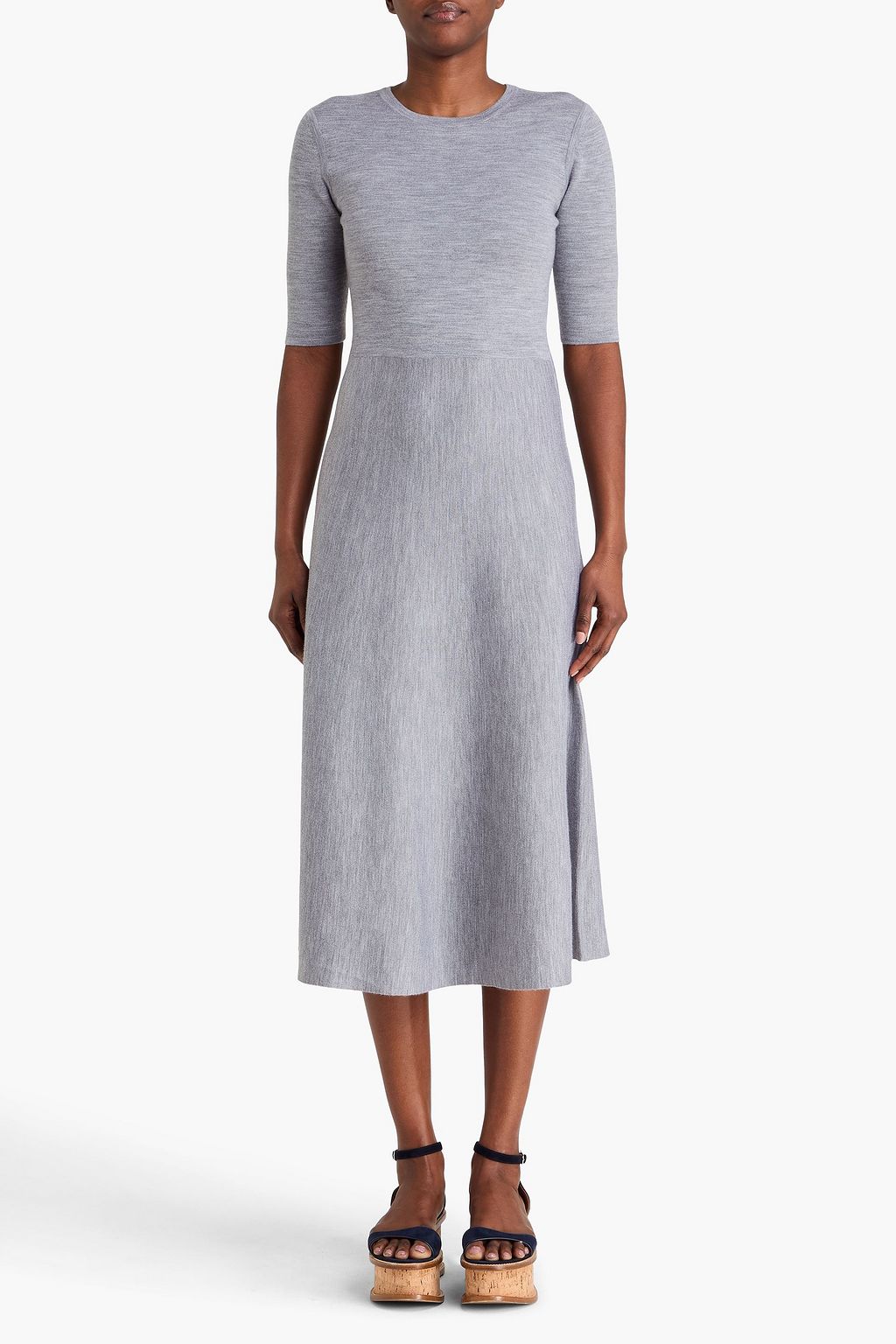 GABRIELA HEARST Midikleid aus einer Woll-Kaschmir-Seidenmischung