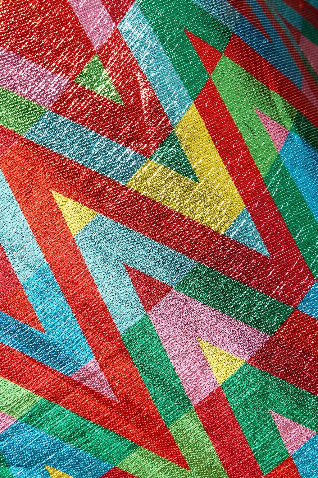 VALENTINO GARAVANI Printed lamé blouse