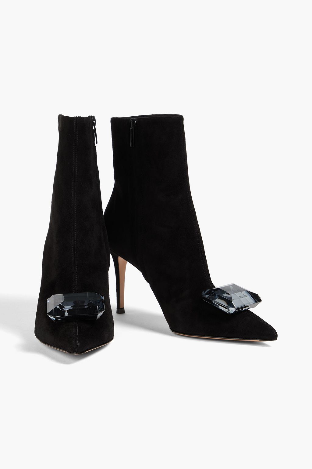 GIANVITO ROSSI Jaipur embellished suede ankle boots