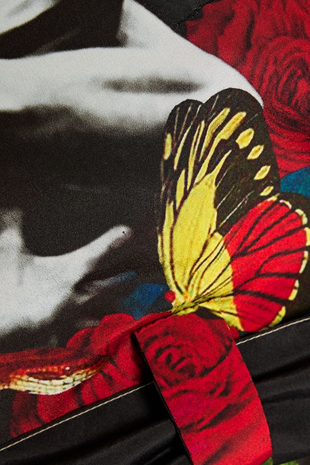 VALENTINO GARAVANI Belted printed silk jumpsuit