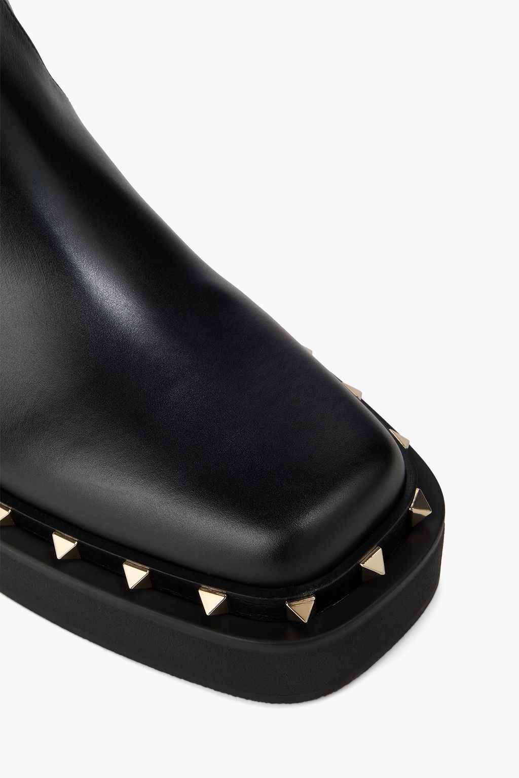 VALENTINO GARAVANI Rockstud leather knee boots