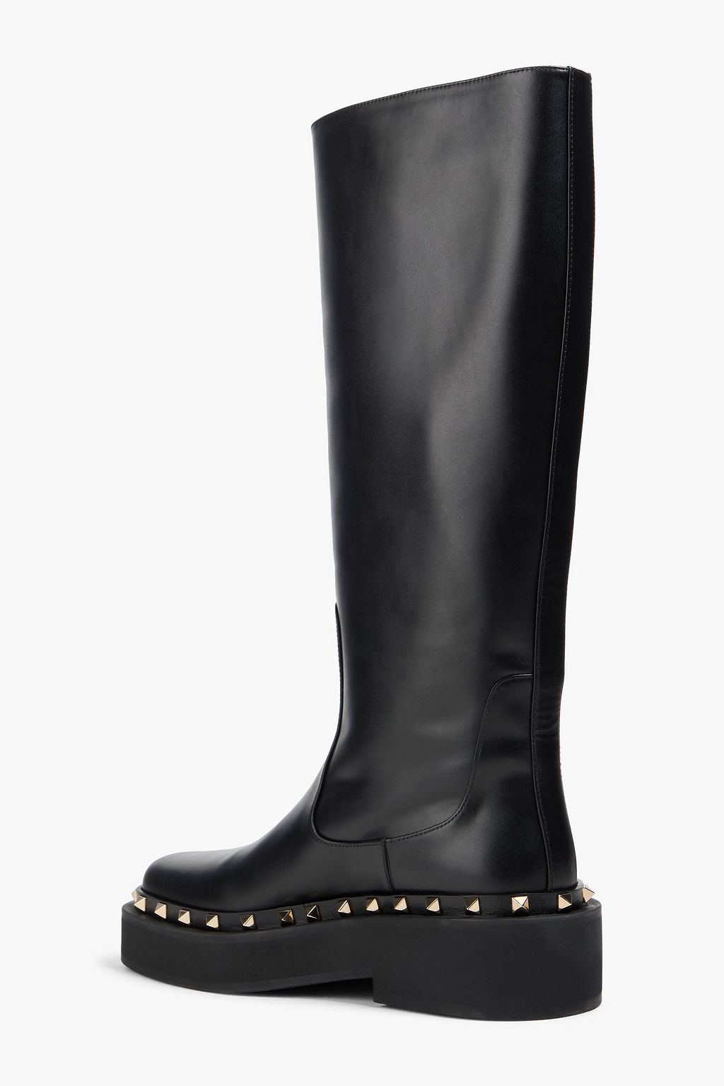 VALENTINO GARAVANI Rockstud leather knee boots