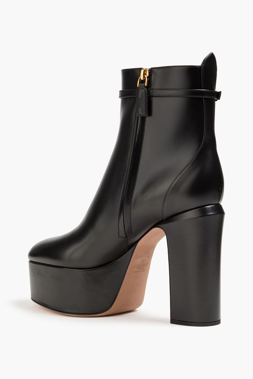 VALENTINO GARAVANI Tan-Go leather platform ankle boots