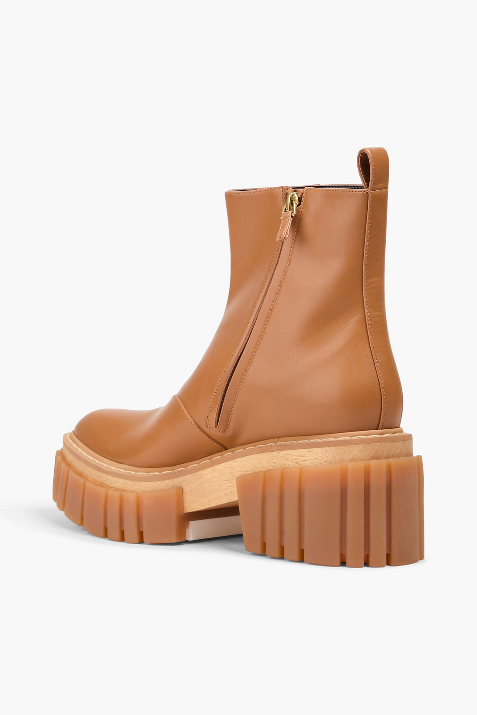  Stella Mccartney - Ankle Boots „emilie“ Mit Plateau - Braun - Eu 35 
