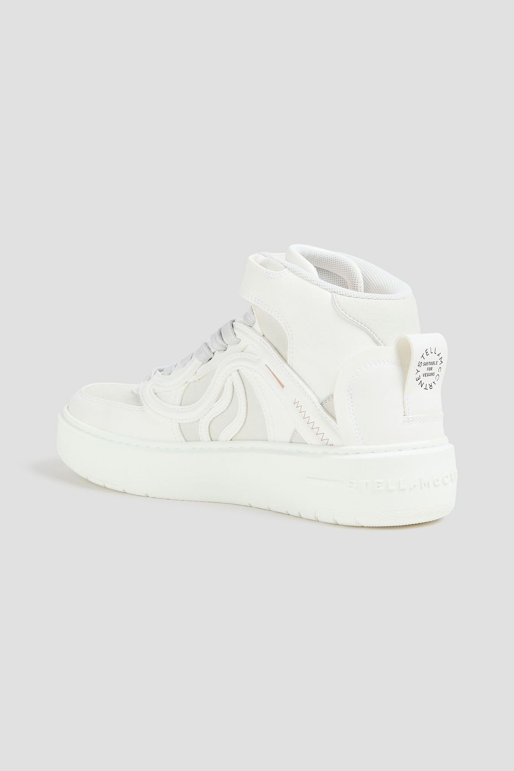 STELLA MCCARTNEY حذاء سنيكرز S-Wave 2 بطول فوق الكاحل مصنوع من الجلد الصناعي