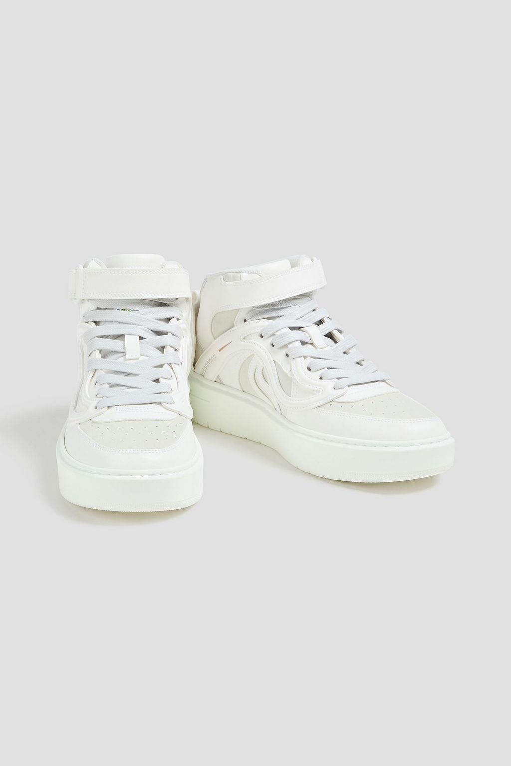 STELLA MCCARTNEY حذاء سنيكرز S-Wave 2 بطول فوق الكاحل مصنوع من الجلد الصناعي