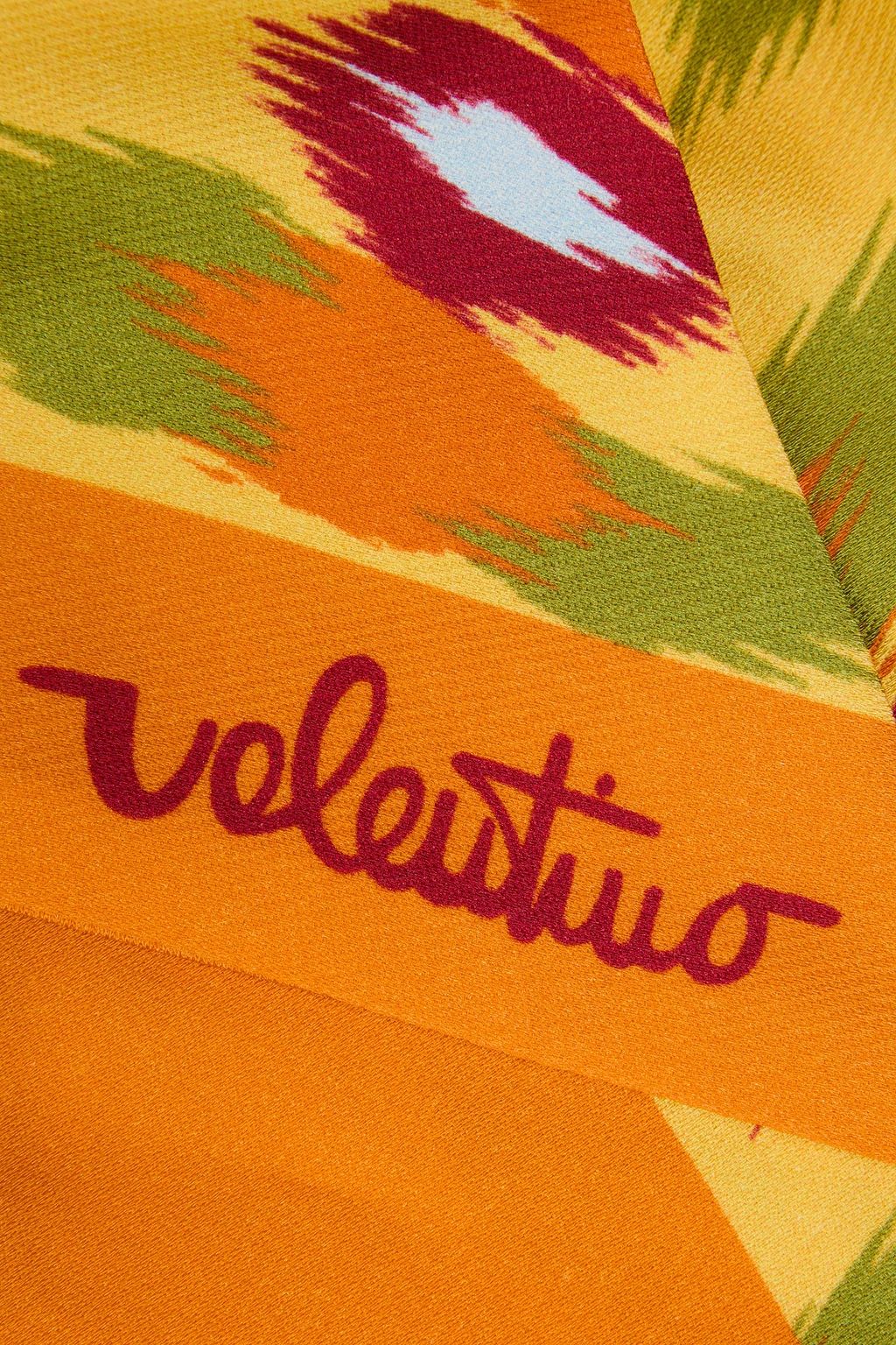 VALENTINO GARAVANI عمامة من مزيج من القطن والحرير ومزينة بطبعات