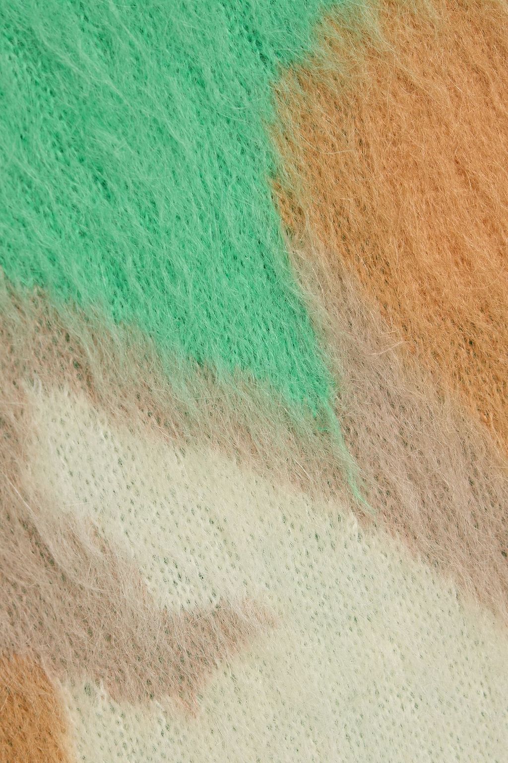 VALENTINO GARAVANI Oversized jacquard-knit mohair-blend hoodie