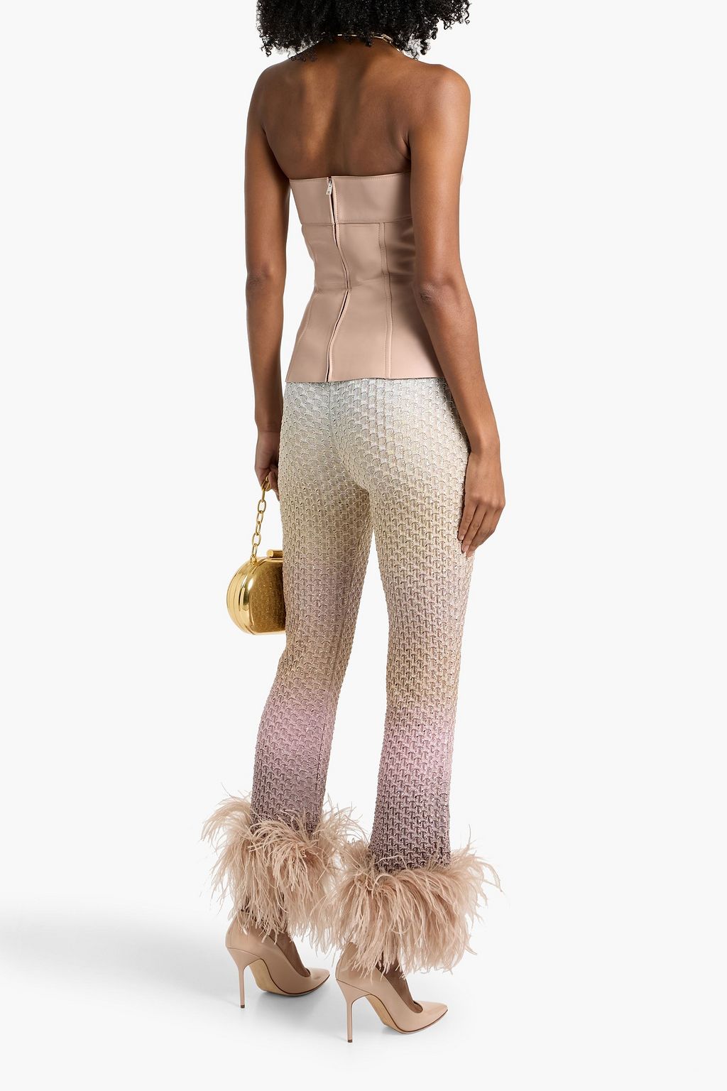 VALENTINO GARAVANI Strapless leather top