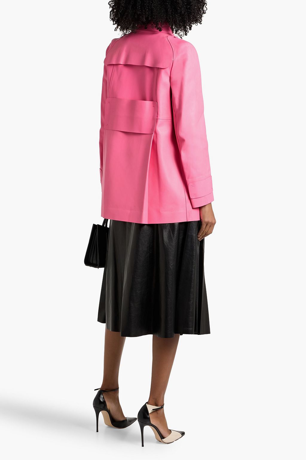 VALENTINO GARAVANI Double-breasted leather jacket