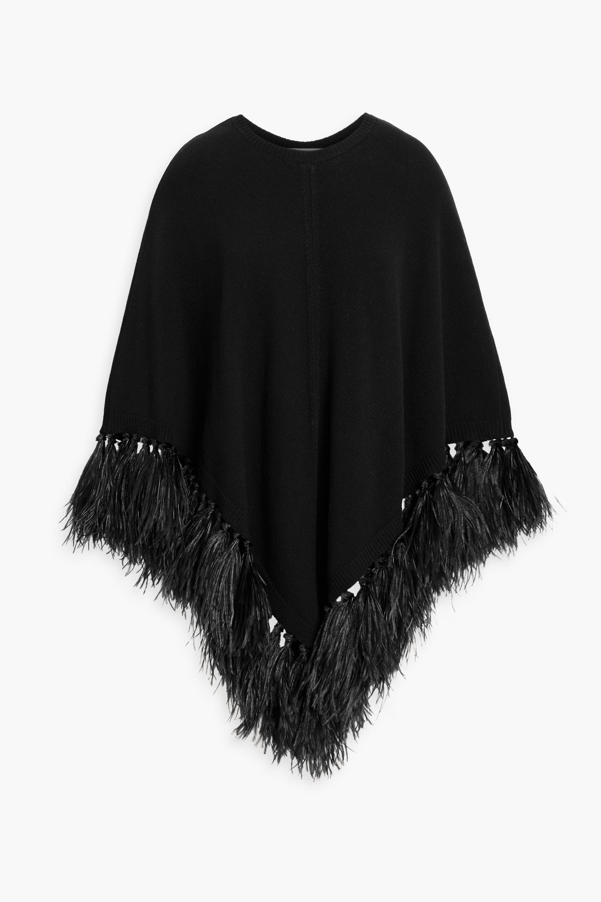 Valentino Garavani - Feather-trimmed wool and cashmere-blend
