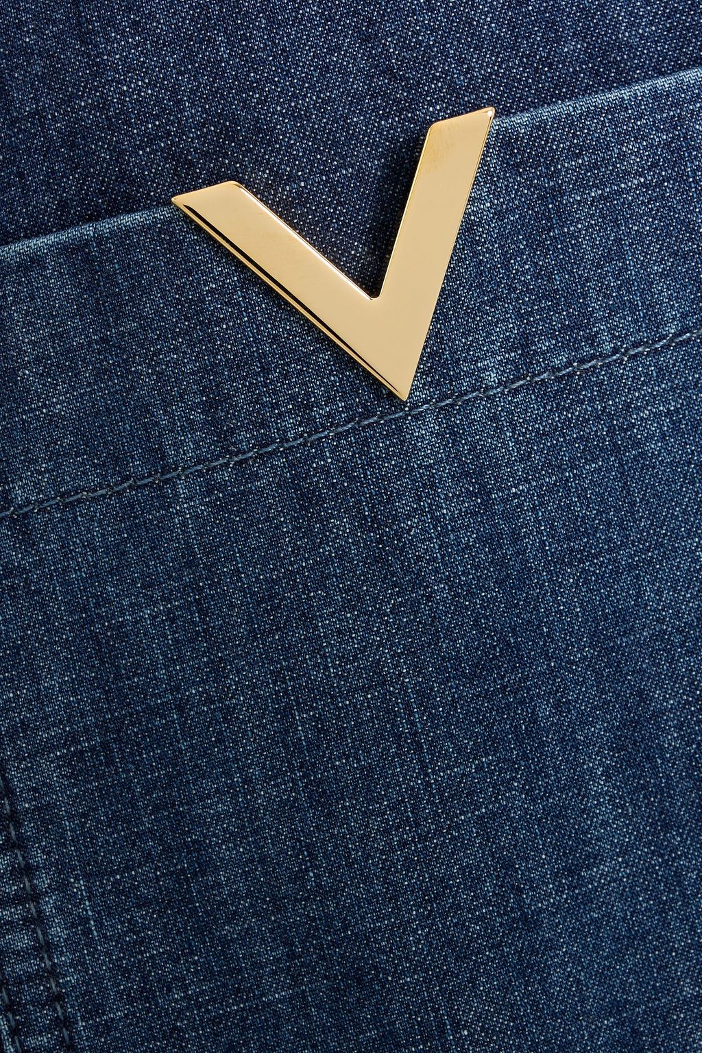 VALENTINO GARAVANI Embellished denim shirt