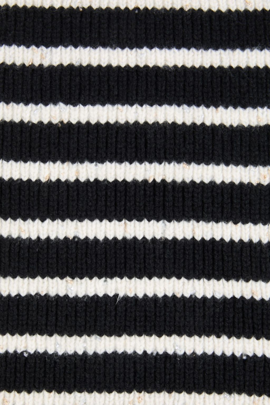 BALMAIN Striped cashmere-blend scarf