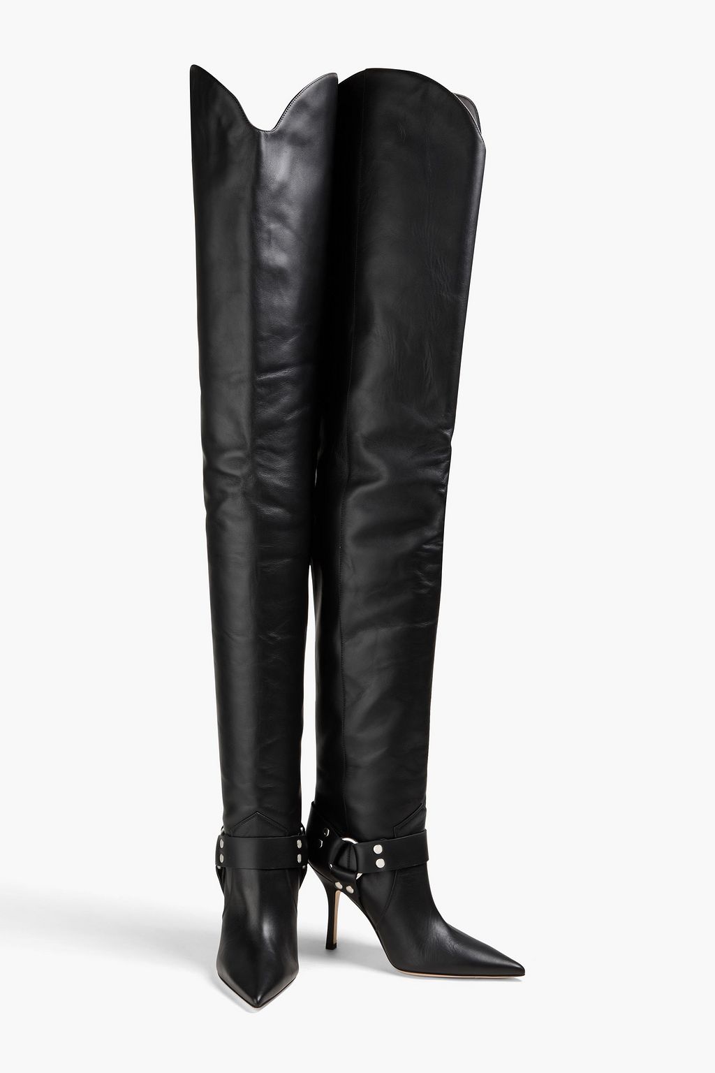 PARIS TEXAS June embellished leather thigh boots