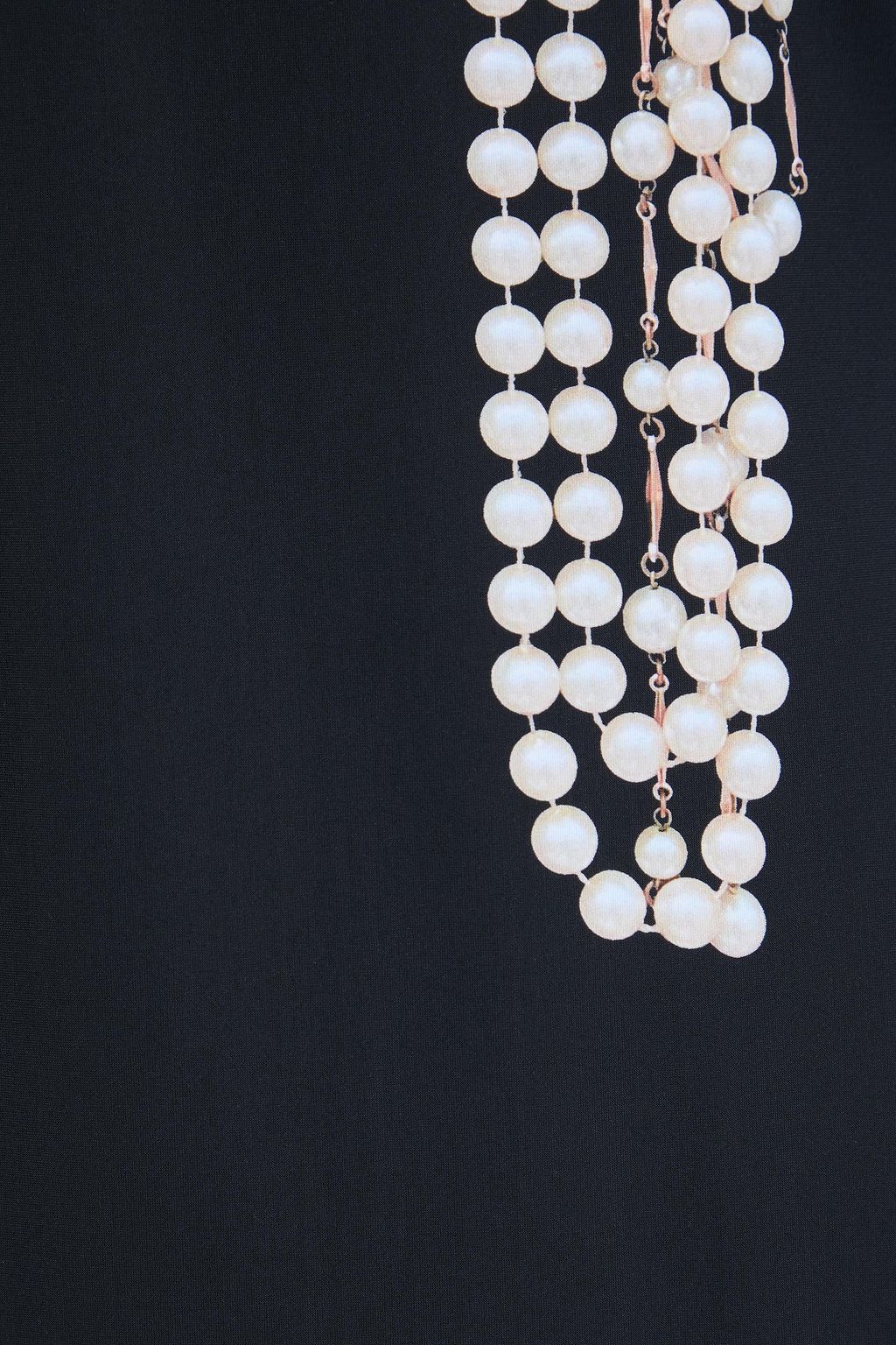 STELLA MCCARTNEY فستان طويل بأسلوب الكاب من الجيرسي المطاط بطبعات وبقصّة غير متماثلة