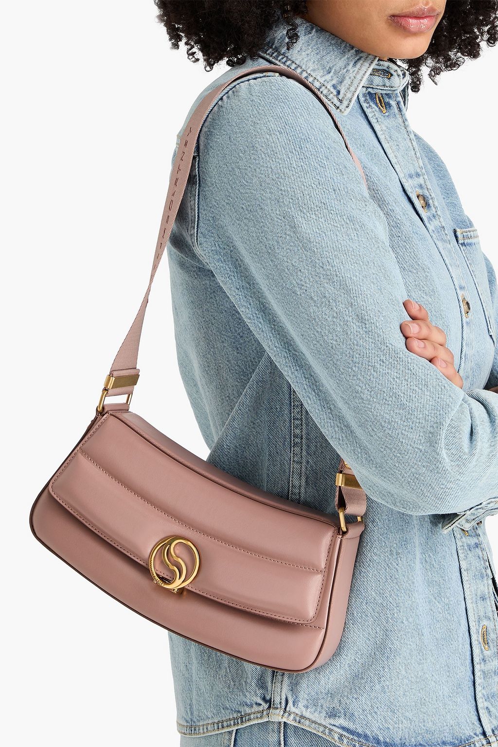 STELLA MCCARTNEY S-Wave padded shoulder bag