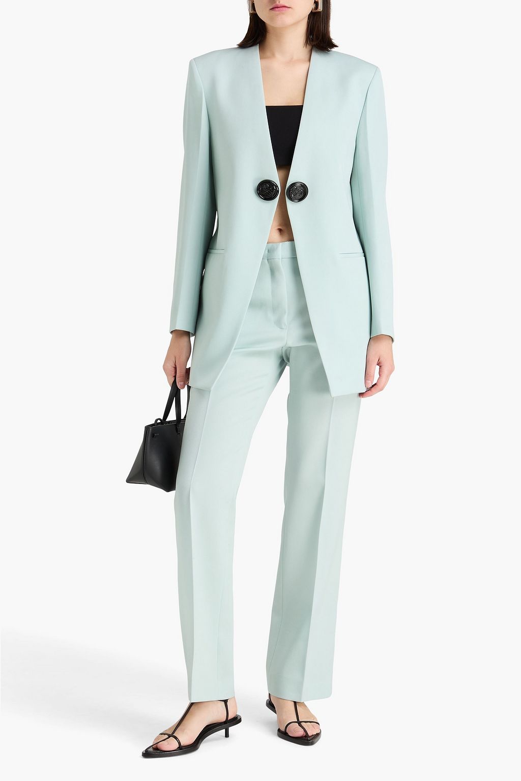 JIL SANDER بليزر من صوف غران دو بودر