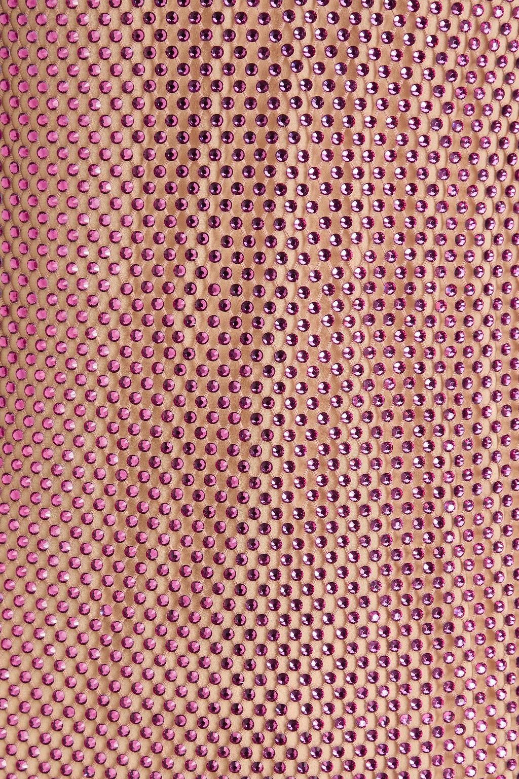 STELLA MCCARTNEY فستان قصير من نسيج شبكي مزين بالكريستال