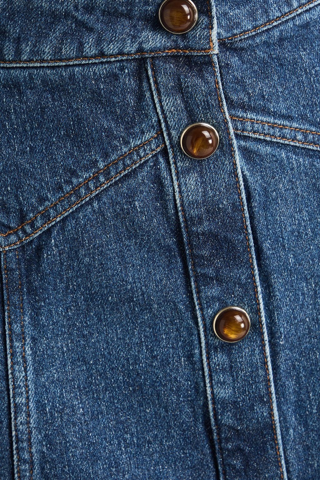 CHLOÉ Denim midi skirt