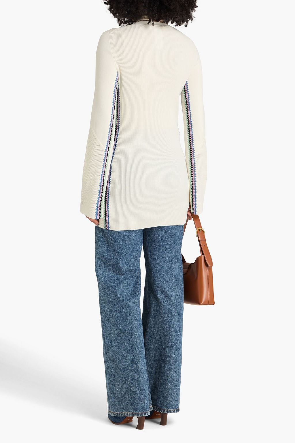 CHLOÉ Crochet-trimmed wool cardigan