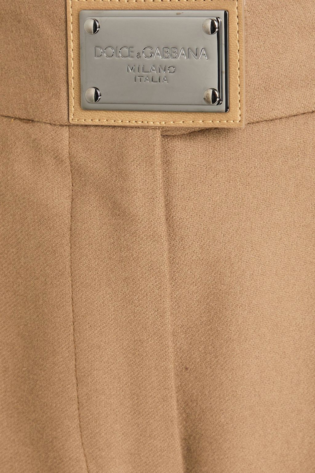 DOLCE&GABBANA Wool-flannel straight-leg pants