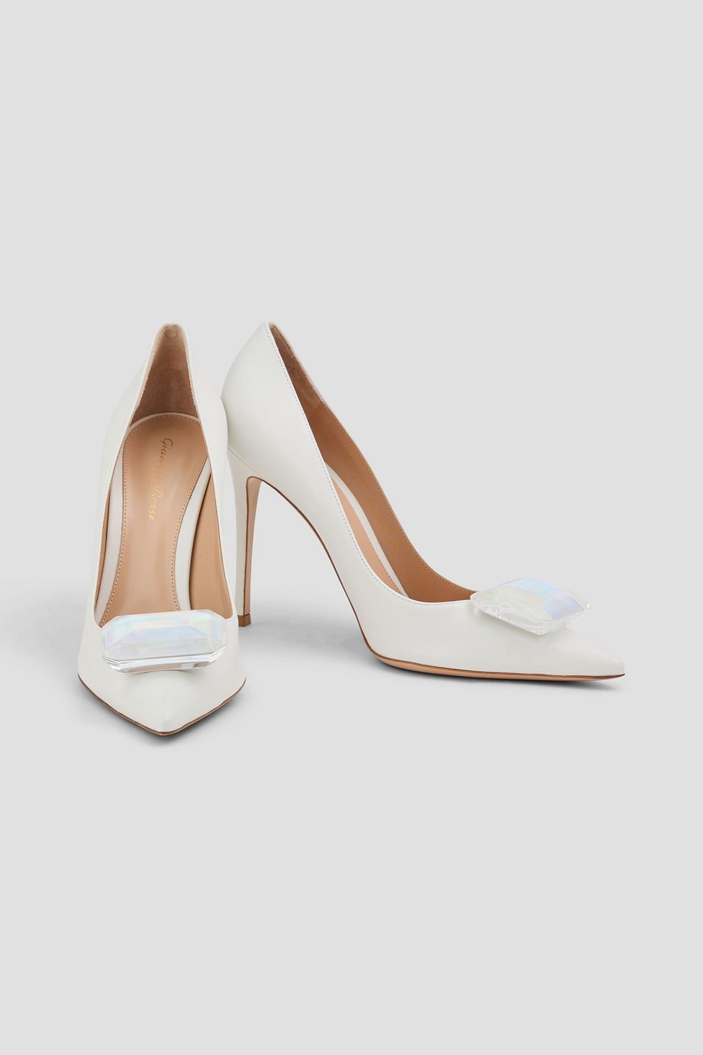 GIANVITO ROSSI Jaipur embellished leather pumps