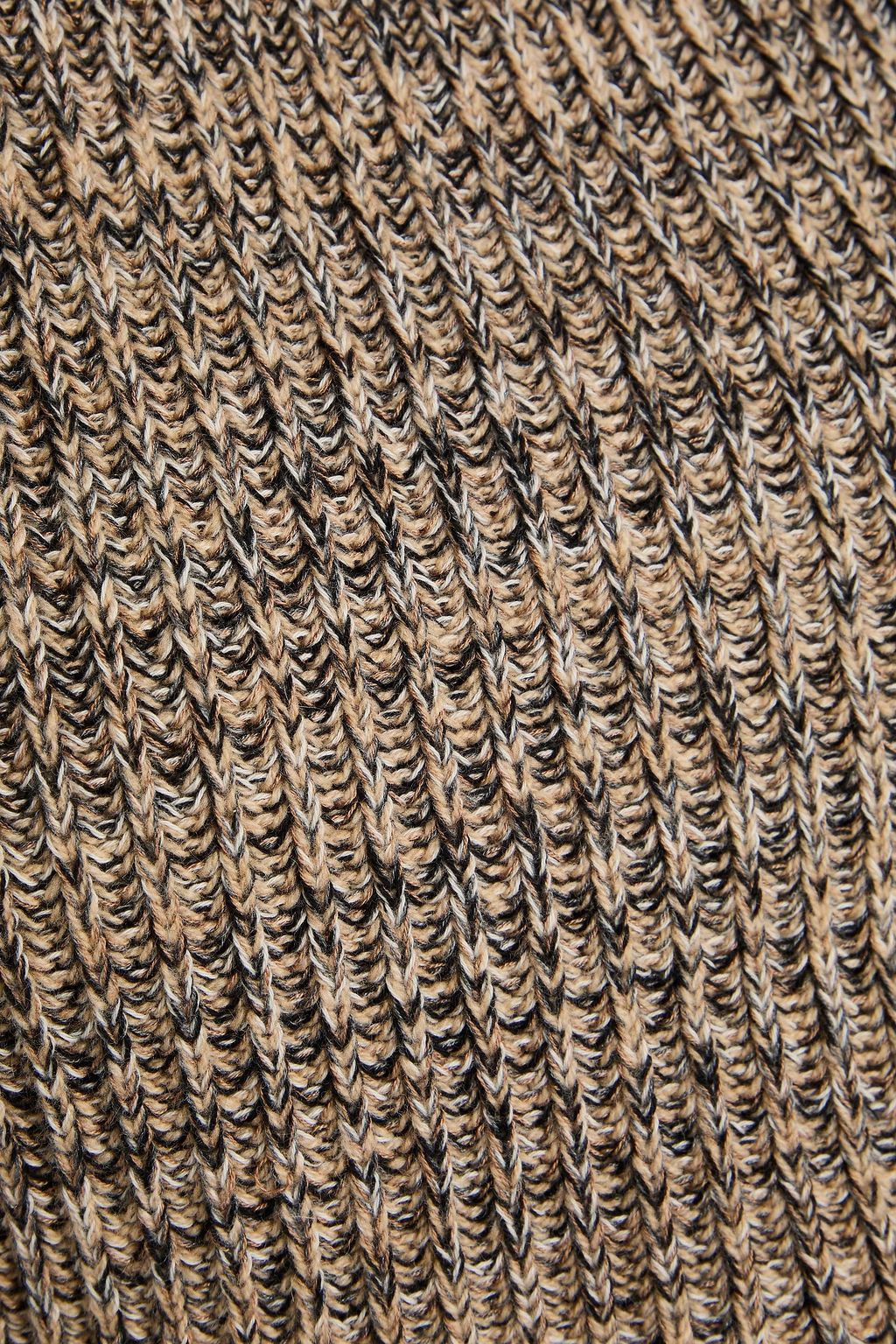 CHLOÉ Cropped marled cashmere-blend sweater