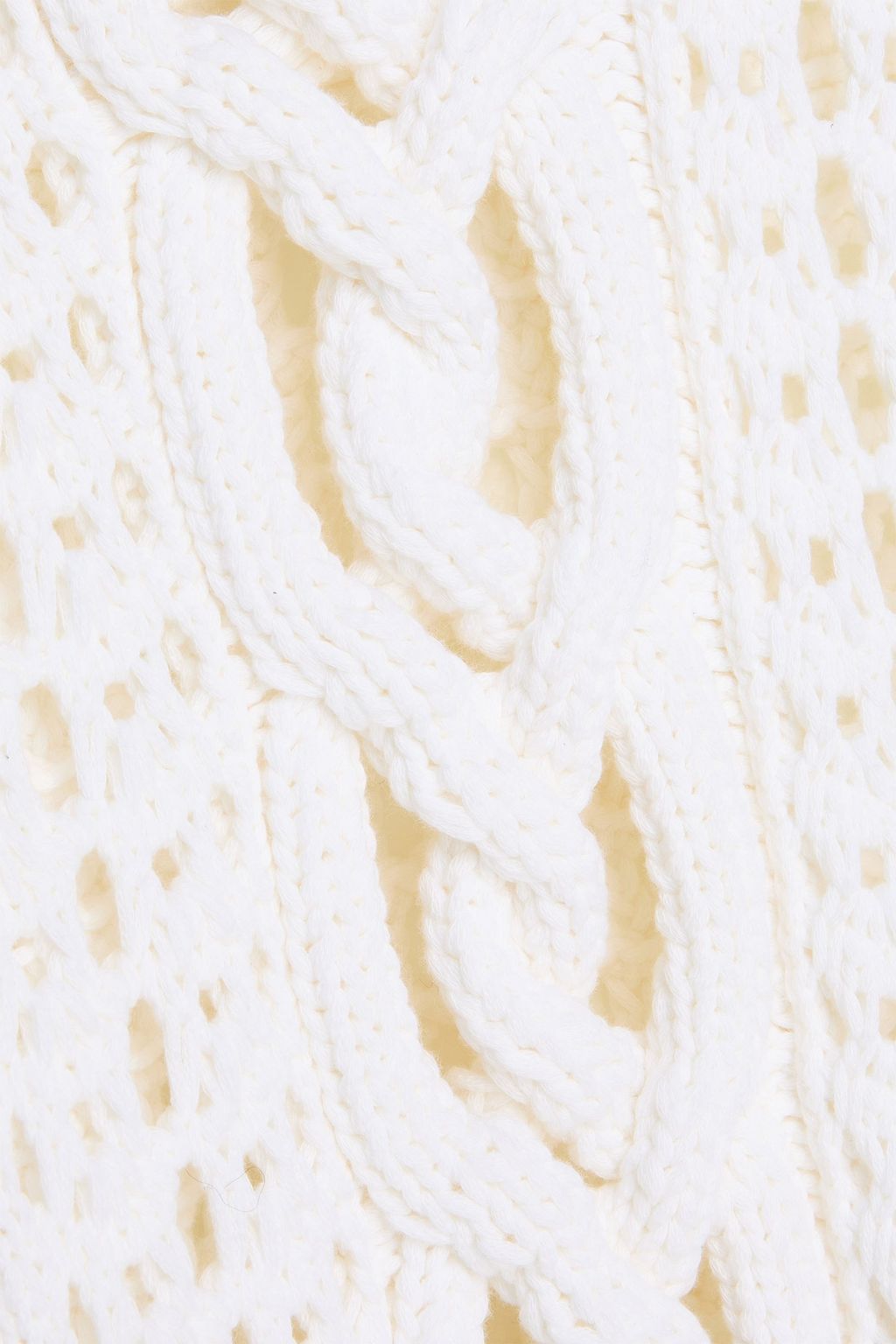 VALENTINO GARAVANI Cable-knit cotton-blend sweater