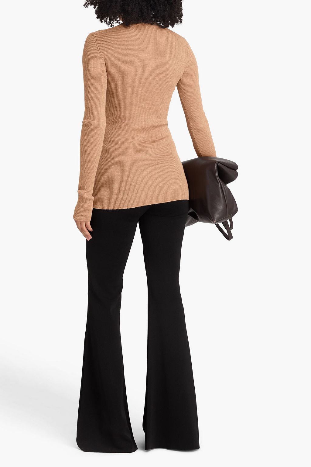 WARDROBE.NYC Ribbed wool turtleneck sweater