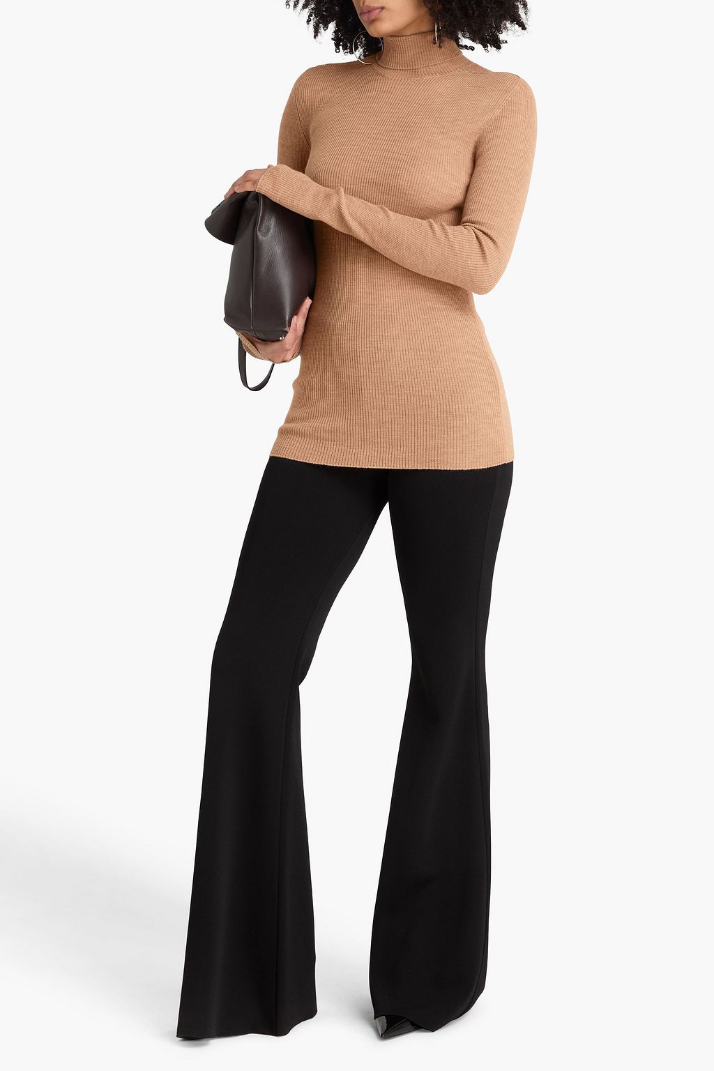 WARDROBE.NYC Ribbed wool turtleneck sweater