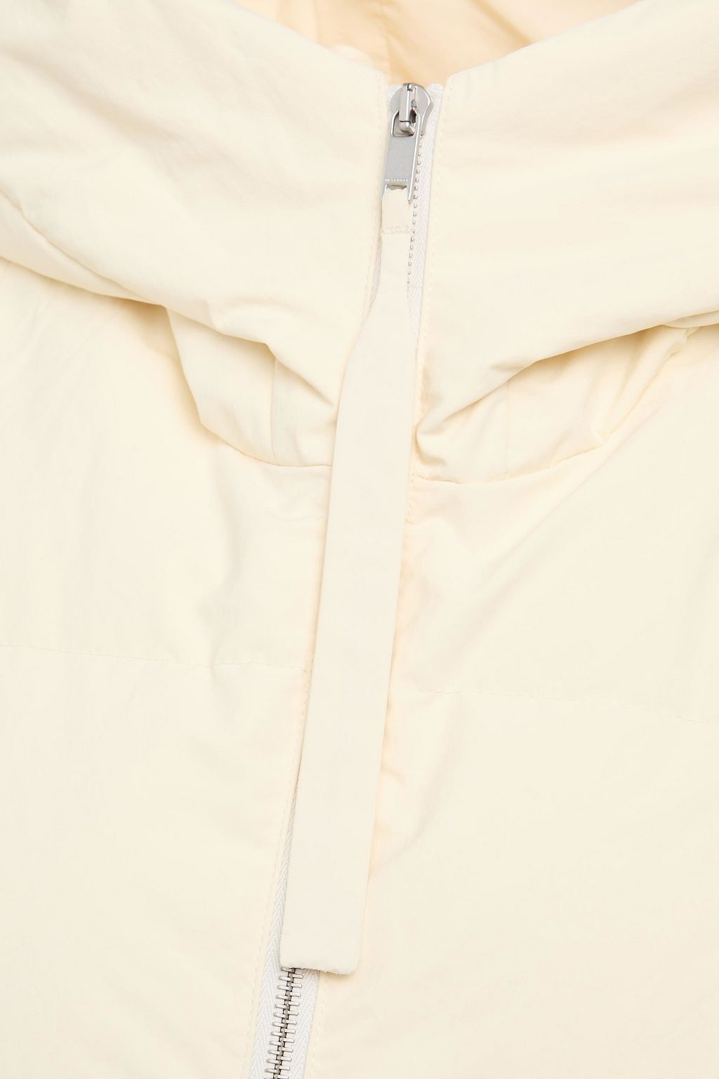 JIL SANDER+ Quilted shell hooded down coat