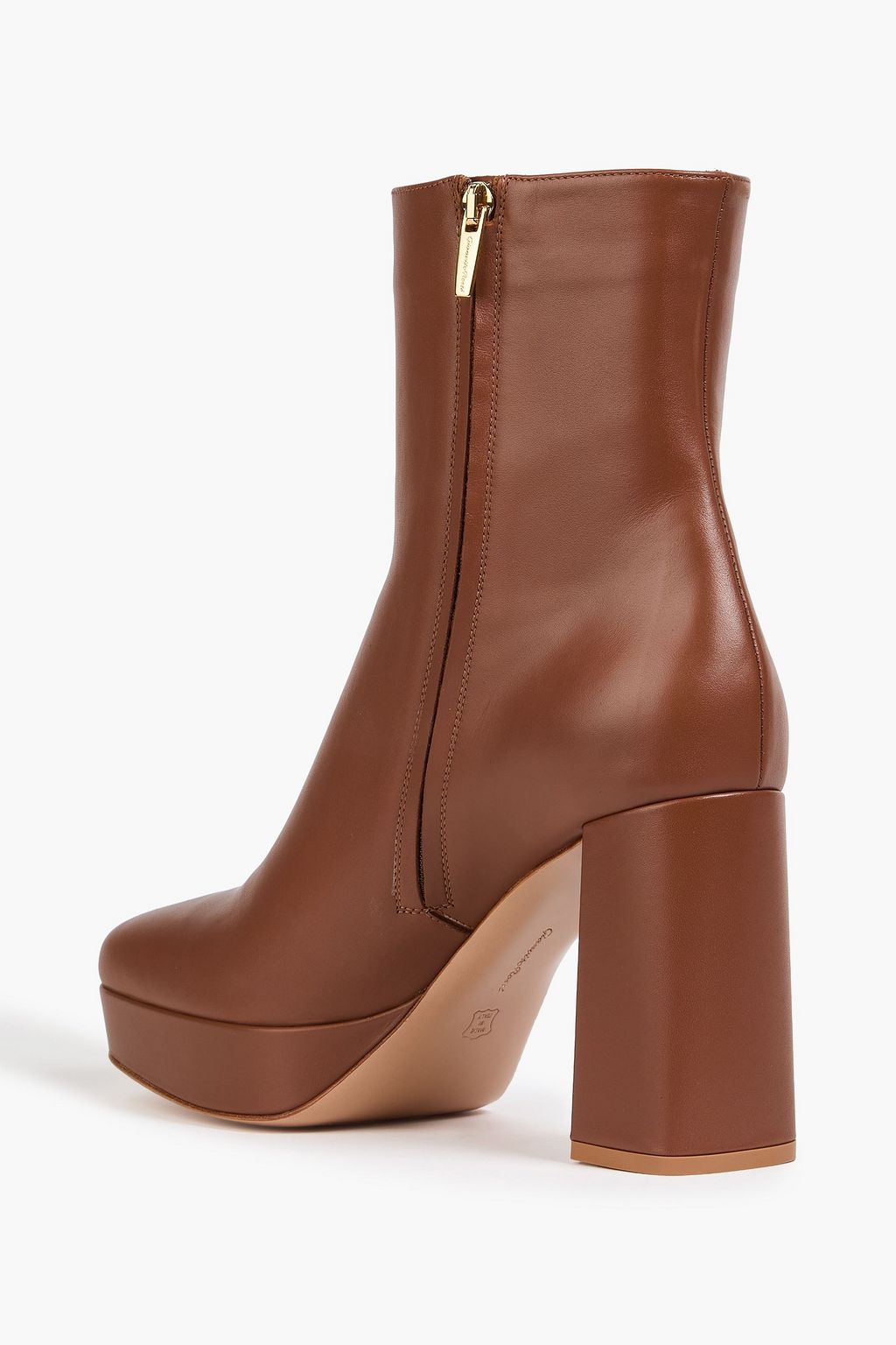 GIANVITO ROSSI Daisen leather platform ankle boots
