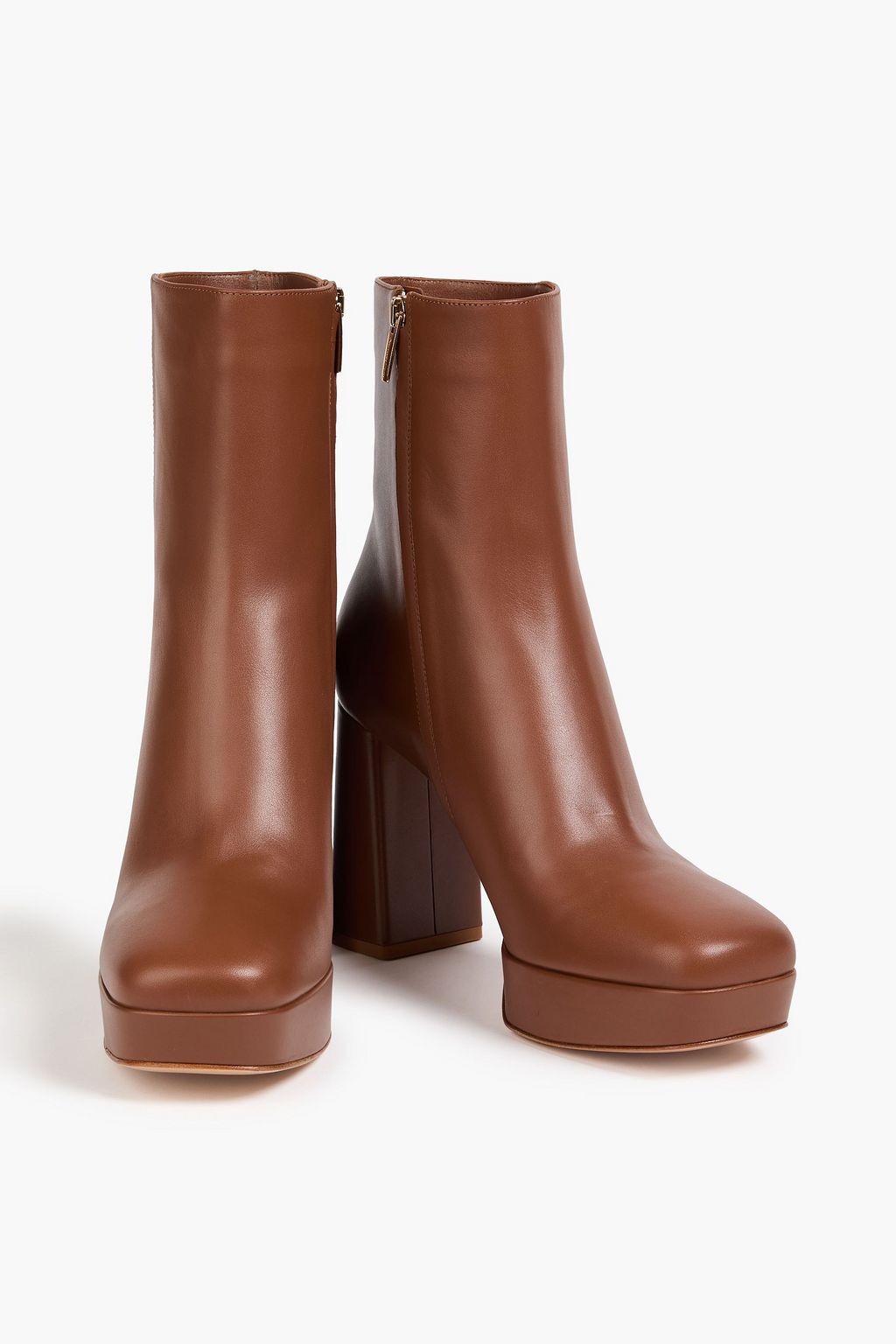 GIANVITO ROSSI Daisen leather platform ankle boots