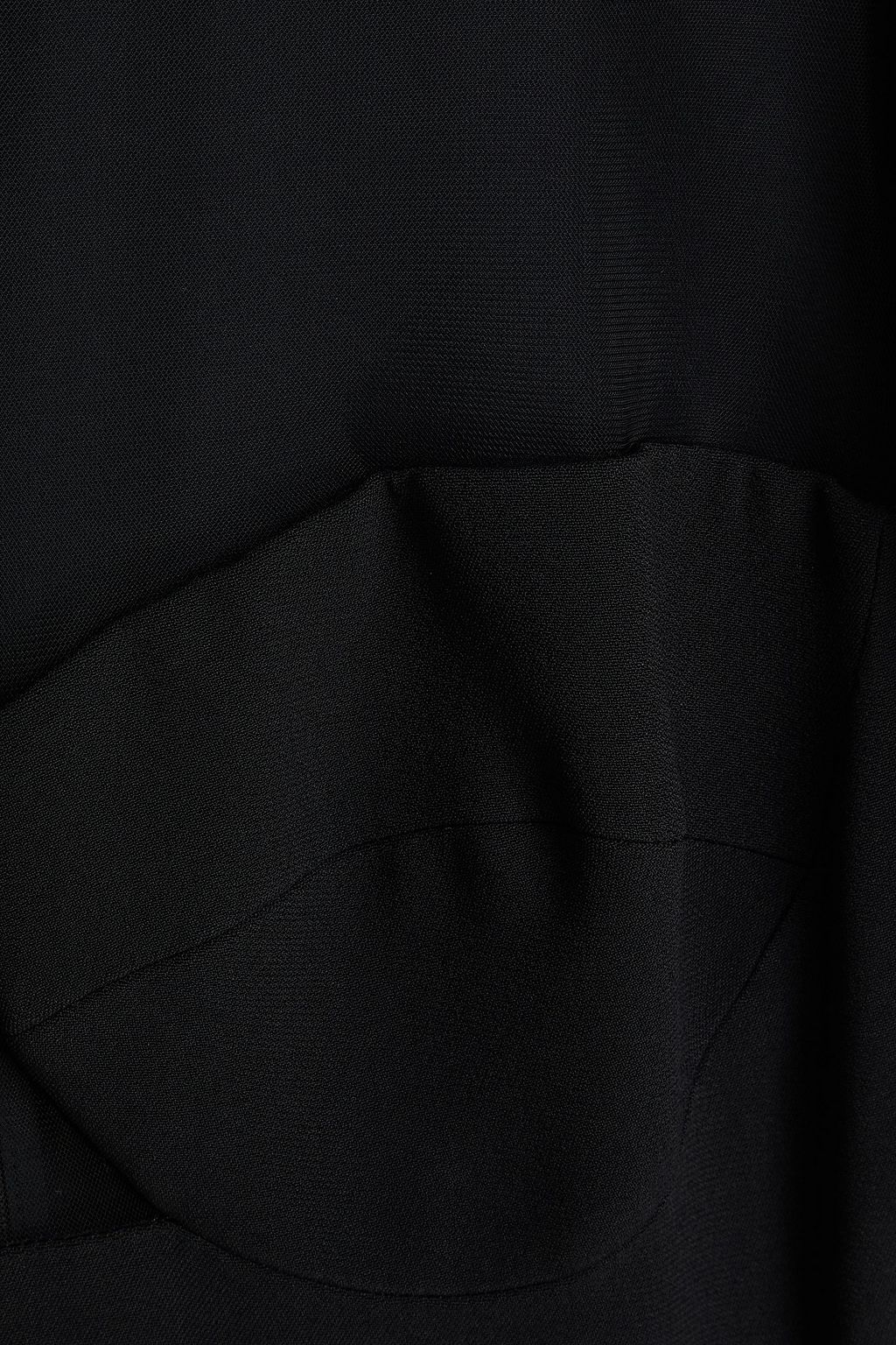 STELLA MCCARTNEY فستان قصير من الكريب بقِطع محاكة بجانب بعضها البعض من التول