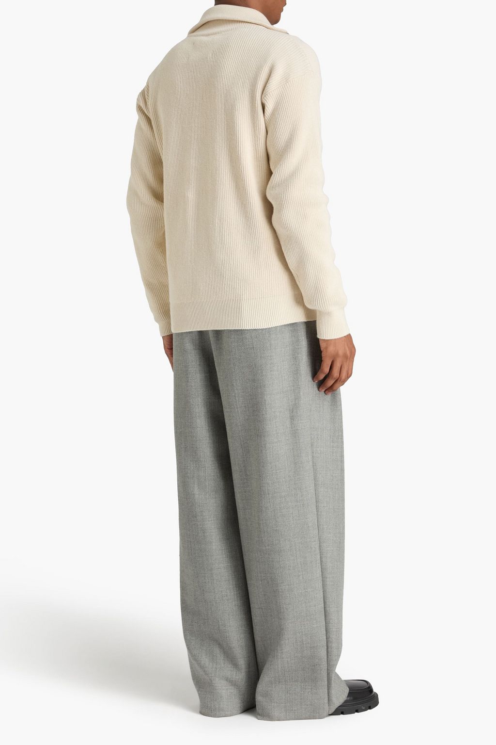 JIL SANDER+ Cardigan aus gerippter Baumwolle