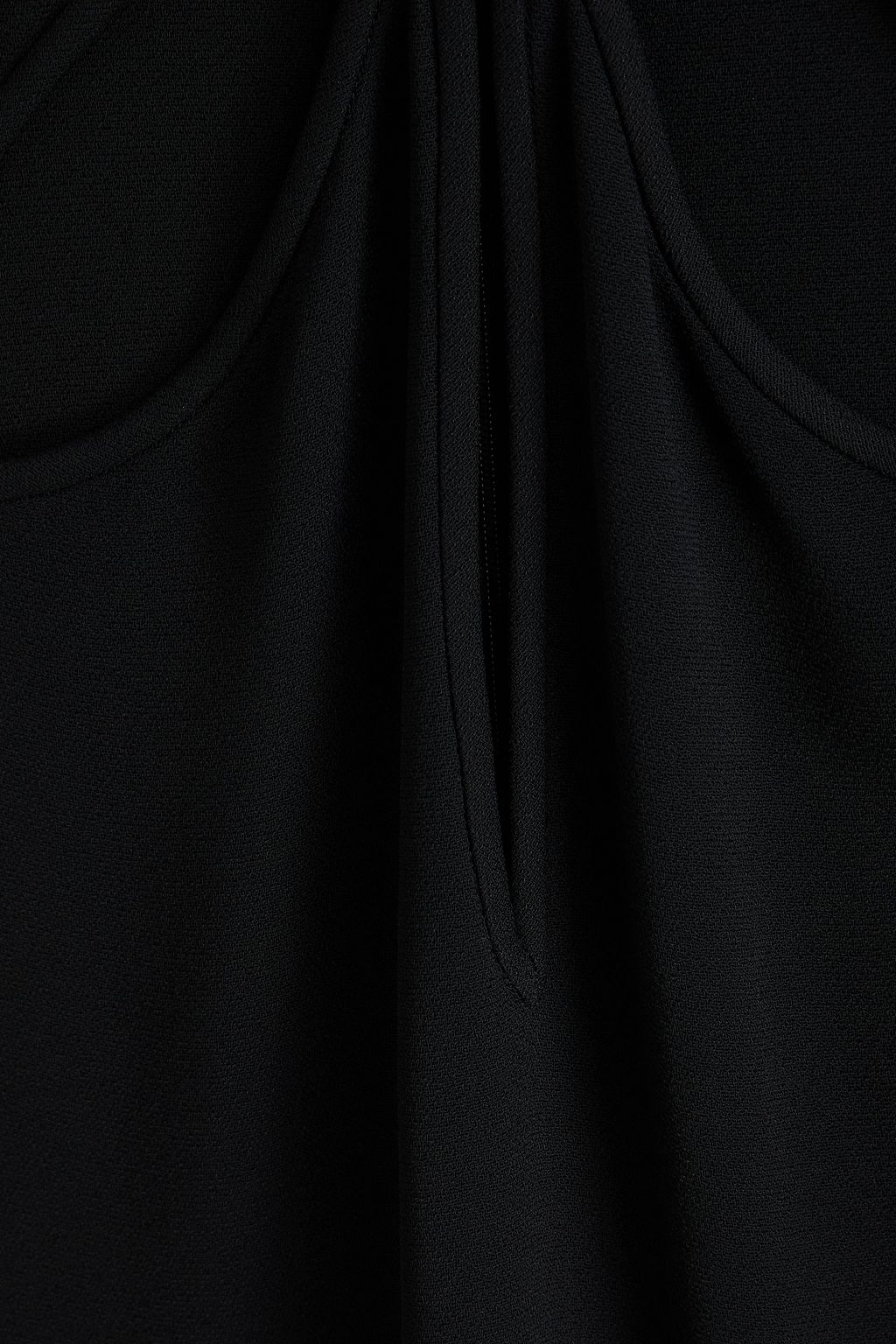 STELLA MCCARTNEY فستان قصير من الكريب مزين بفتحات وحلقات