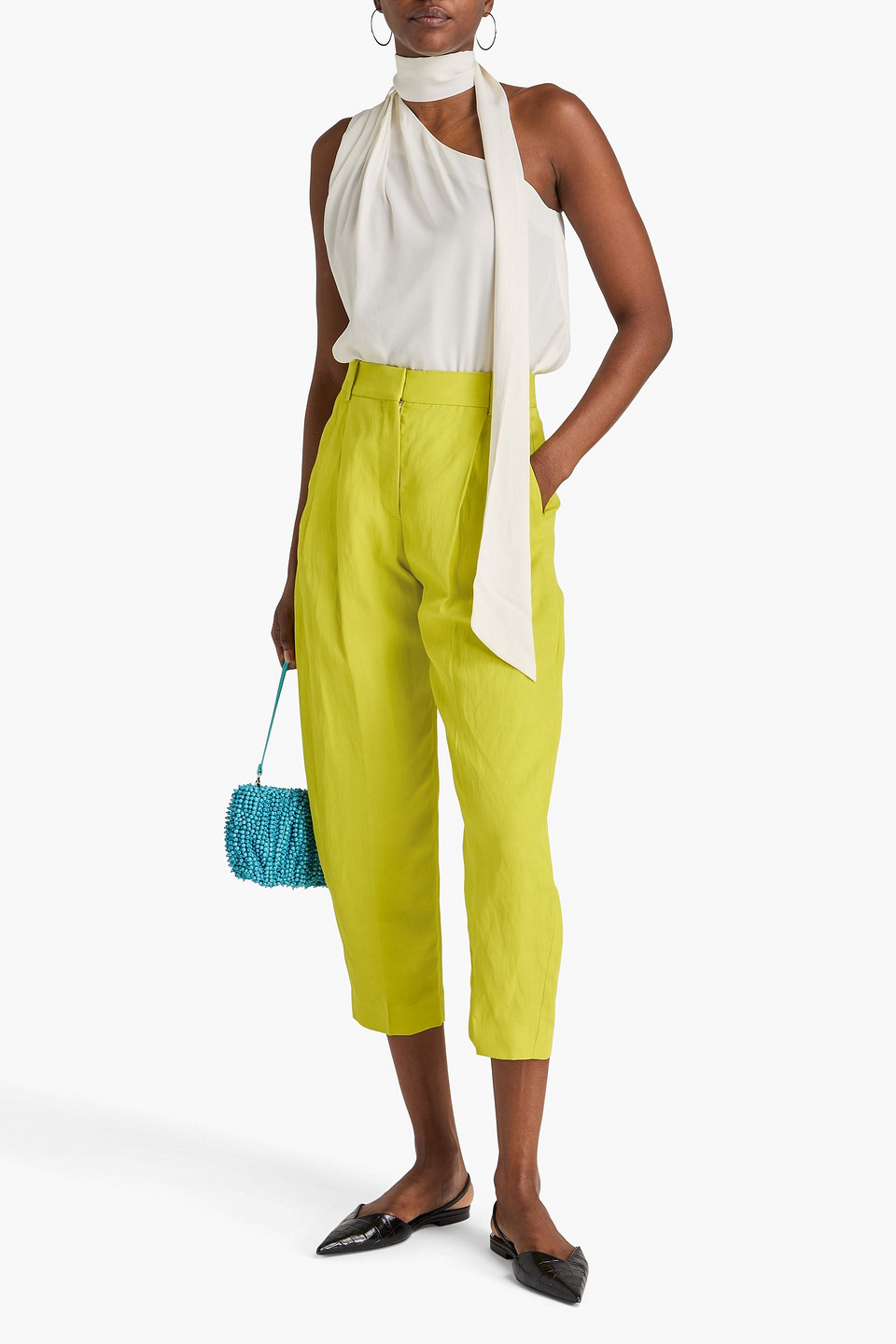  Stella Mccartney - Karottenhose Aus Webstoff - Grün - It 36 
