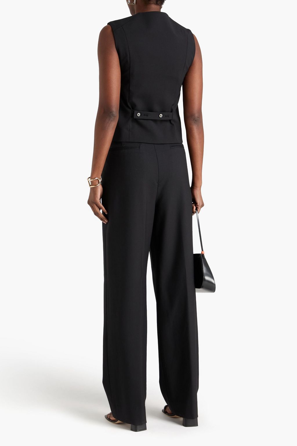 NILI LOTAN Etienne wool-blend twill straight-leg pants