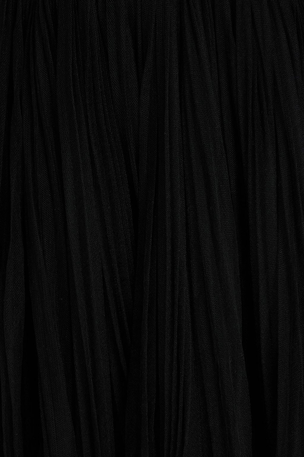 VALENTINO GARAVANI Crystal-embellished cutout tulle gown