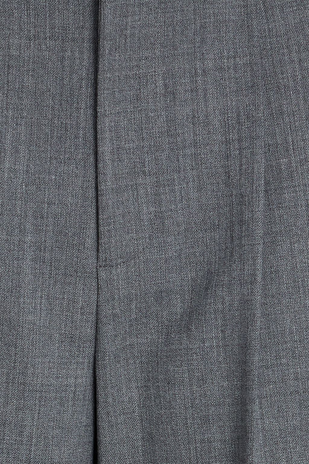 NILI LOTAN Flavie twill wide-leg pants