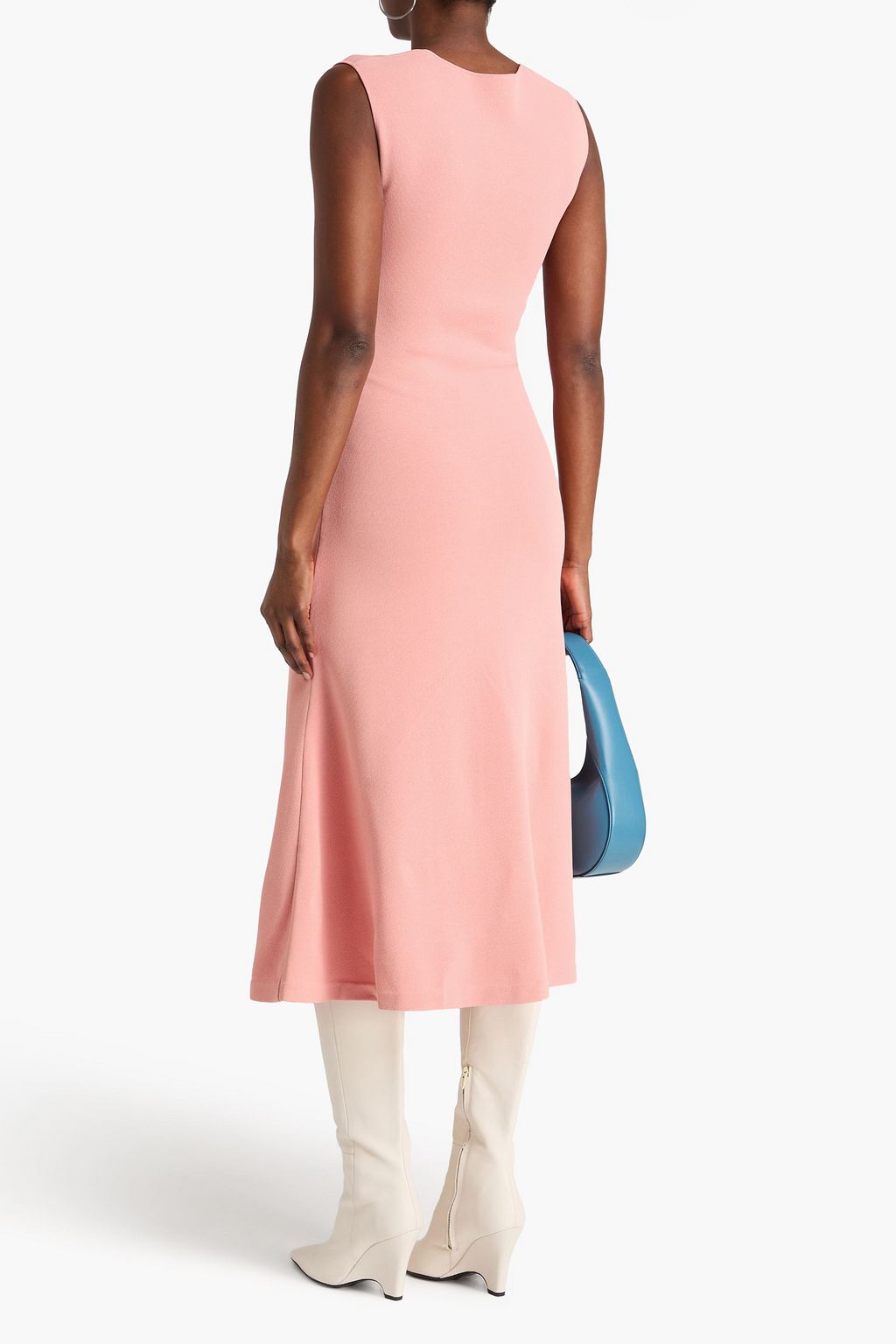 STELLA MCCARTNEY فستان متوسط الطول من نسيج محبوك مطاط